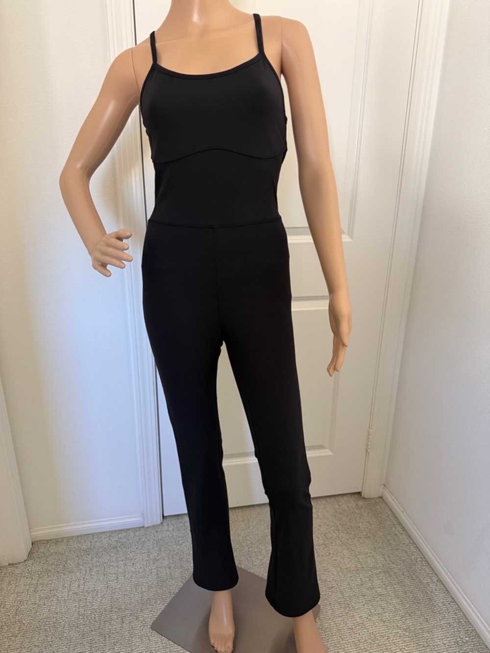 Z by Zella Black Women's Jumpsuit with Slim Straps